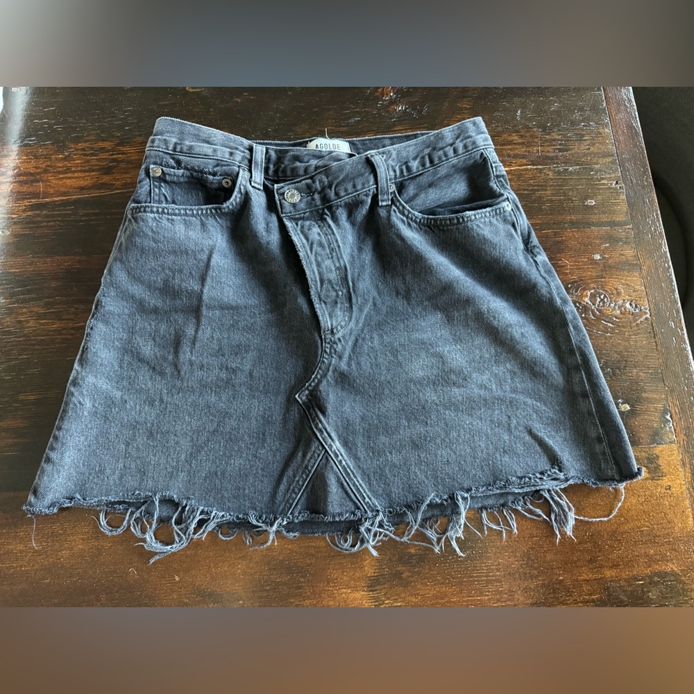 Agolde Jean skirt, size 29, black color
